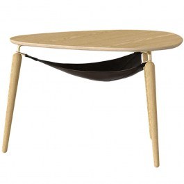 Τραπέζι Σαλονιού Hang Out 5570 Φ80x48,9cm Oak-Brass Umage OAK