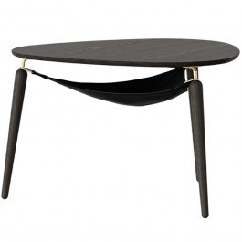 Τραπέζι Σαλονιού Hang Out 5114 Φ80x48,9cm Black Oak-Brass Umage BLACK