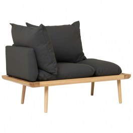 Ανάκλινδρο Lounge Around 5562C723-04 127x74,5x40,3cm Oak-Dark Grey Umage OAK-DARK GREY