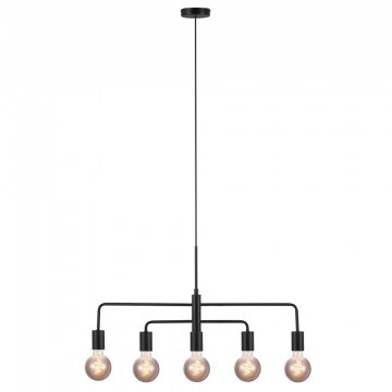 Pentant Light Gloom 5-Spot 2113053003 E27 36x74cm Black Nordlux