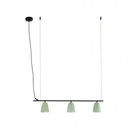 Pendant Lamp Studio 28268 91,5x35,7cm 3xE14 8W Green-Black Faro Barcelona GREEN-BLACK