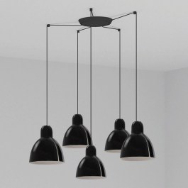 Φωτιστικό Οροφής Venice 64255-125-5L 5xE27 15W Black Faro Barcelona BLACK
