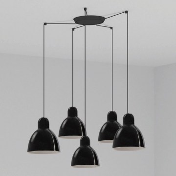 Ceiling Light Venice 64255-125-5L 5xE27 15W Black Faro Barcelona