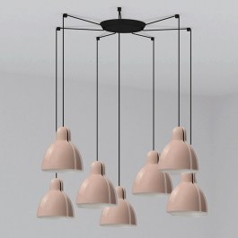 Φωτιστικό Οροφής Venice 64255-126-7L 7xE27 15W Pink Faro Barcelona PINK