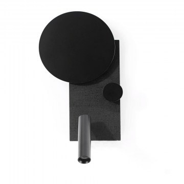 Wall Lamp Klee Right 20058 27x3x16cm Led 10W Reader 3W Black Faro Barcelona