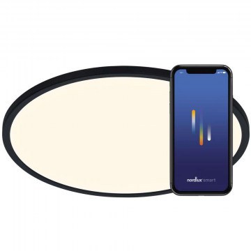 Ceiling Lamp Smart Oja 2015146103 D60x3,2cm Dim Led 3500lm 30W Black Nordlux
