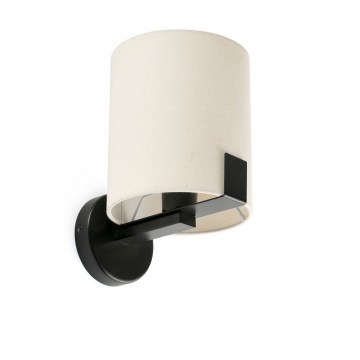 Φωτιστικό Τοίχου Nila 20052 1xE27 18x21,3cm Black-White Faro Barcelona