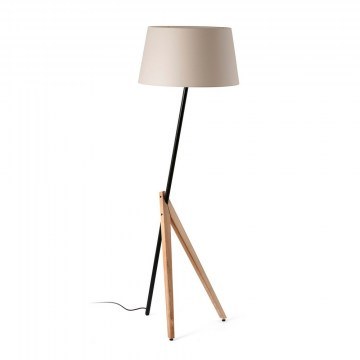 Floor Lamp Treewood 20056 1xE27 45,1x175cm Ash Wood-Beige Faro Barcelona