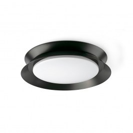 Ceiling Lamp Tender 20093 LED 24W 2700K 1714lm 45x8 Black - Opal Faro Barcelona BLACK