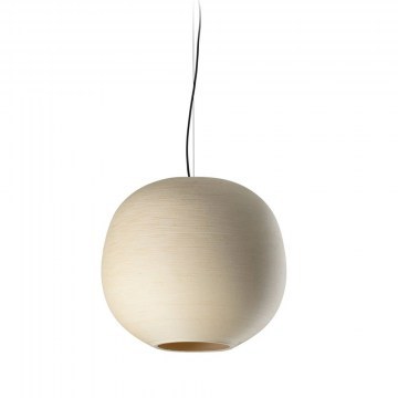 Pendant Lamp Tierra 500 20401 1XE27 50x42,6cm Natural-Black Faro Barcelona