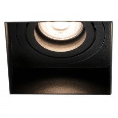 Recessed Spot Hyde Black Square 40113 GU10 8,2x5,5cm Black Faro Barcelona