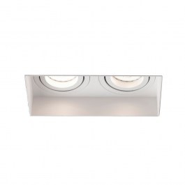 Recessed Spot Hyde Square 40122 2L GU10 8,2x16,4cm White Faro Barcelona WHITE