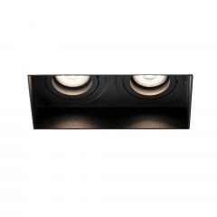 Recessed Spot Hyde Square 40123 2L GU10 8,2x16,4cm Black Faro Barcelona