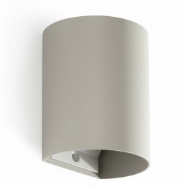 Φωτιστικό Τοίχου Sole Round Smooth 40524 1xGU10 8x10cm Grey Faro Barcelona GREY