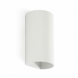Wall Lamp Sole Round Striped 40542 2xGU10 8x15,5cm White Faro Barcelona WHITE