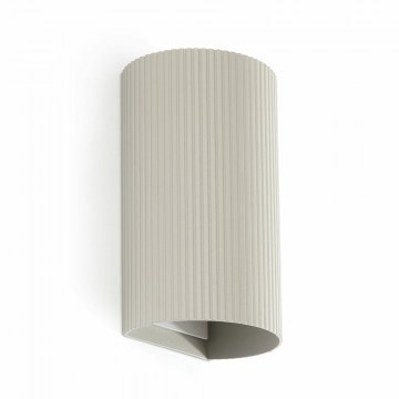 Wall Lamp Sole Round Striped 40544 2xGU10 8x15,5cm Grey Faro Barcelona
