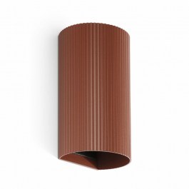 Wall Lamp Sole Round Striped 40545 2xGU10 8x15,5cm Terracotta Faro Barcelona TERRACOTTA