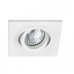 Recessed Spot Radon Adjust Square 43396 GU10 White Faro Barcelona