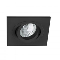 Recessed Spot Radon Adjust Square 43406 GU10 Black Faro Barcelona