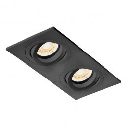 Recessed Spot Radon-2 Adjust Square 43407 2XGU10 9,2x18cm Black Faro Barcelona BLACK