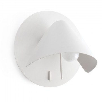 Wall Lamp Noon E27 21,1x19cm White Faro Barcelona