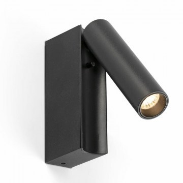 Φωτιστικό Τοίχου - Reader Cronos 62751 LED 4W 2700K CRI90 3x12,1cm Black Faro Barcelona