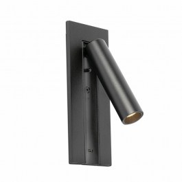 Wall Lamp - Reader Gabo USB 62757 LED 4W 2700K 394lm 8x18 Black Faro Barcelona BLACK