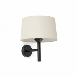Wall Lamp Windsor 20221-150 1xE27 29x26,5x39,2cm Black-Linen Faro Barcelona BLACK-LINEN