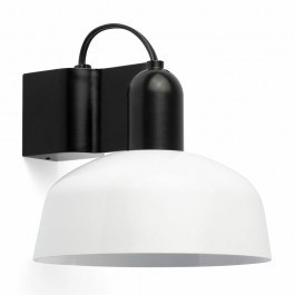 Wall Lamp Tatawin Metal 20335-140 1xE27 14x15,5cm Black-White Faro Barcelona BLACK-WHITE