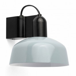 Wall Lamp Tatawin Metal 1xE27 20335-142 14x15,5cm Black-Greyish Blue Faro Barcelona BLACK-BLUE