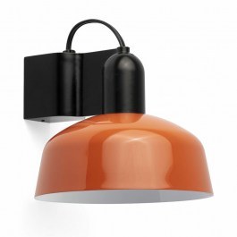 Wall Lamp TatawinMetal 1xE27 20335-143 14x15,5cm Black-Reddish Orange Faro Barcelona BLACK-ORANGE