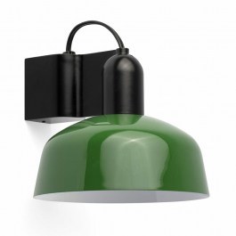 Wall Lamp Tatawin Metal 1xE27 20335-144 14x15,5cm Black-Green Faro Barcelona BLACK-GREEN