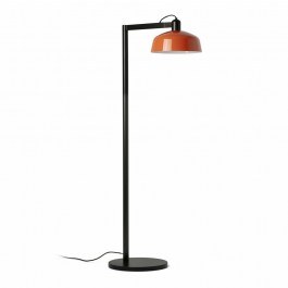 Floor Lamp Tatawin Metal 20336-148 1xE27 47,4x148cm Black-Reddish Orange Faro Barcelona BLACK-ORANGE