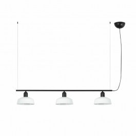 Pendant Lamp Tatawin Metal S 20338-140 3xE27 210x100cm Black-White Faro Barcelona BLACK-WHITE