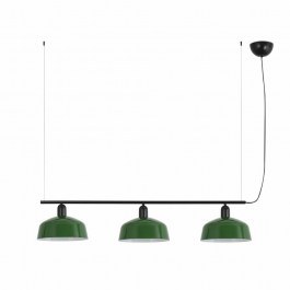 Pendant Lamp Tatawin Metal M 20338-149 3xE27 210x100cm Black-Green Faro Barcelona BLACK-GREEN