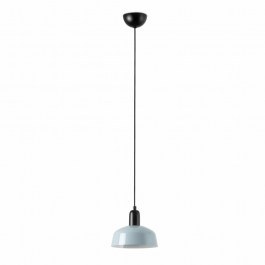Pendant Lamp Tatawin Metal S 20339-142 1xE27 18,4x200cm Black-Greyish Blue Faro Barcelona BLACK-BLUE