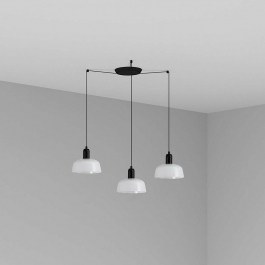 Φωτιστικό Οροφής Κρεμαστό Tatawin Metal S 20340-140-3L 3xE27 Black-White Faro Barcelona BLACK-WHITE