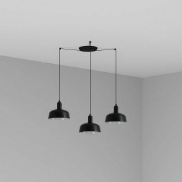 Φωτιστικό Οροφής Κρεμαστό Tatawin Metal S 20340-141-3L 3xE27 Black Faro Barcelona BLACK