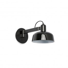 Φωτιστικό Τοίχου Tatawin Arm Glass 20342-117 1XE27 15x38cm Black Faro Barcelona BLACK