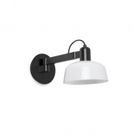 Φωτιστικό Τοίχου Tatawin Arm Metal 1xE27 Black-White Faro Barcelona BLACK-WHITE