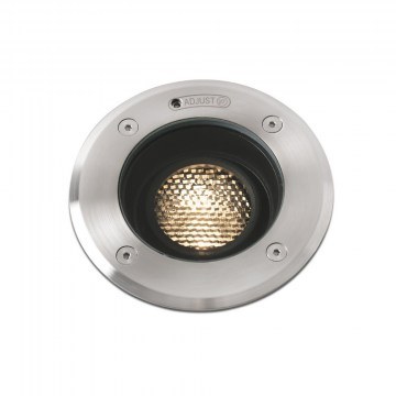 Φωτιστικό Δαπέδου Χωνευτό Geiser 180 15W 3000K 1000lm 10° IP67 18x13,5cm Satin Stainless Faro Barcelona