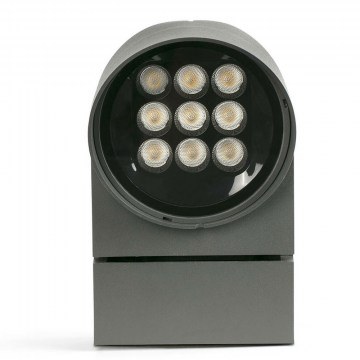 Wall Lamp Muur 210 71770 LED 21W 3000K 36D 1337lm IP65 13x21cm Dark Grey Faro Barcelona