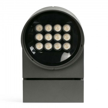 Wall Lamp Muur 250 71771 LED 28,5W 3000K 36D 1877lm IP65 16x25cm Dark Grey Faro Barcelona