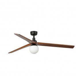 Ανεμιστήρας Οροφής Klim L 34276-11L D150cm 1xE27 Black-Walnut Faro Barcelona BLACK-WALNUT