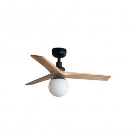 Ανεμιστήρας Οροφής Klim S 34284-11L D92,5cm 1xE27 Black-Oak Faro Barcelona OAK-BLACK