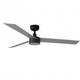 Ceiling Fan Cruiser L 34286-1TW 20W LED CCT DIM 806lm D132cm Black-Aluminium Faro Barcelona ALUMINIUM-BLACK