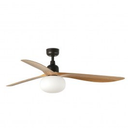 Ceiling Fan Outwood L 34360-11L 1XE27 IP44 D150cm Dark Brown-Oak Faro Barcelona BROWN-OAK