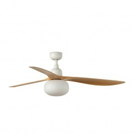 Ceiling Fan Outwood L 34361-11L 1XE27 IP44 D150cm White-Oak Faro Barcelona WHITE-OAK