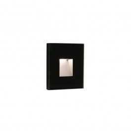 Recessed Wall Light Dart-1 Sq 70273N LED 2W 3000K Black Faro Barcelona BLACK