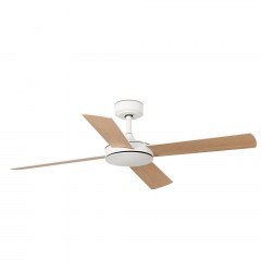 Ceiling Fan Mallorca 33350DC D130cm With Double-Sided Blades White-Maple Faro Barcelona